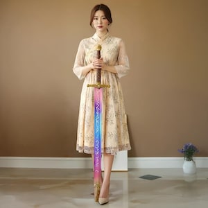 Kpop demon Hunters Dress Hanbok Rumi. Korean Modern Hanbok. Traditional Korean Hanbok