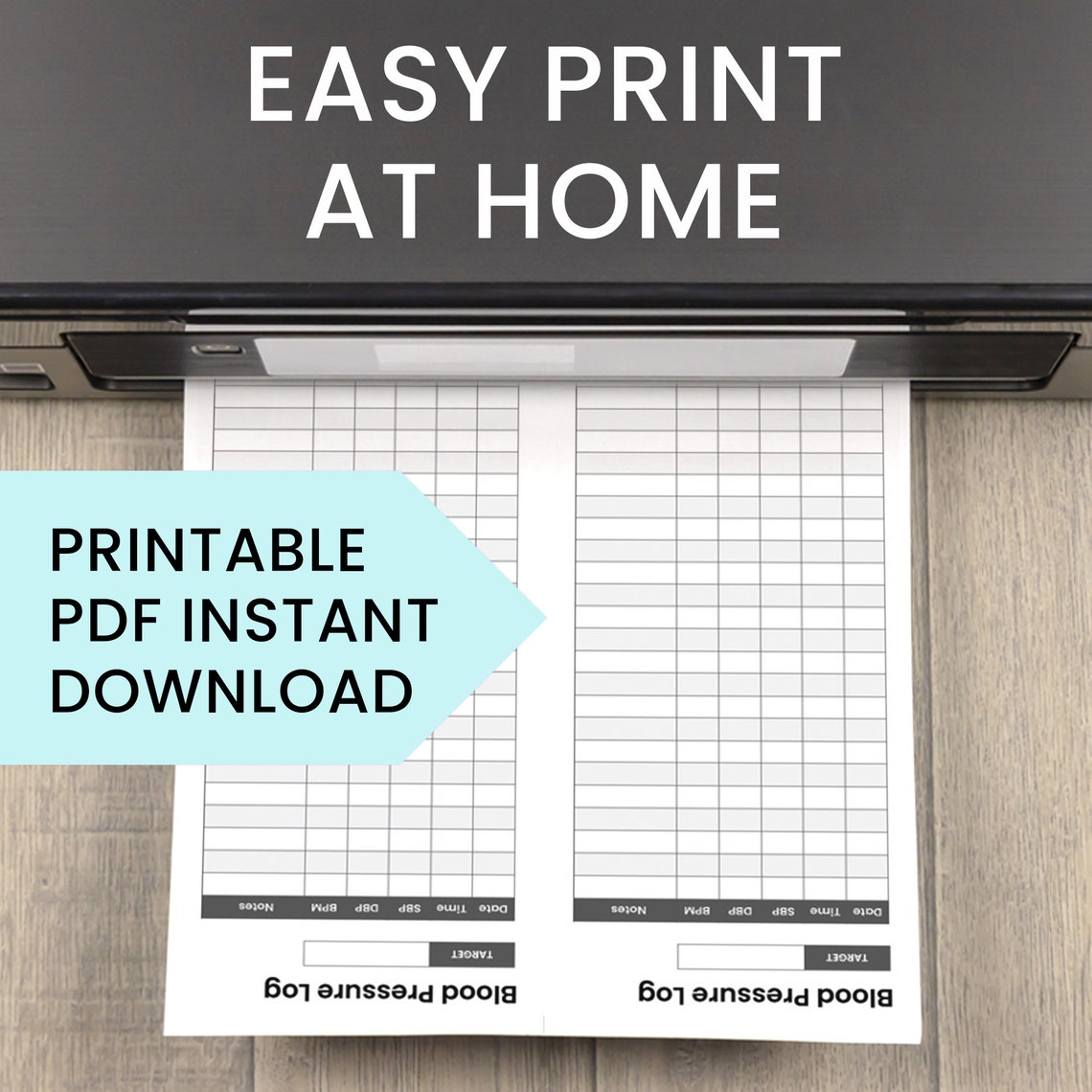 Blood Pressure Log - Printable - Etsy