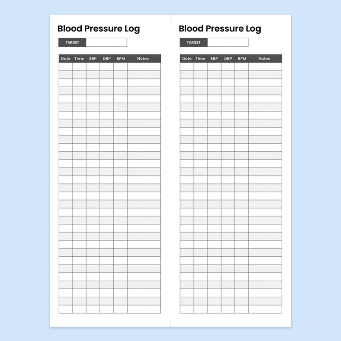 Blood Pressure Log Printable - Il 1140xN.3251804934 Mupp 