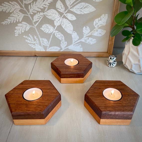 Hexagon tea sales light holder
