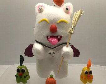Custom Made Final Fantasy Halloween Moguri Polymer Clay Figure