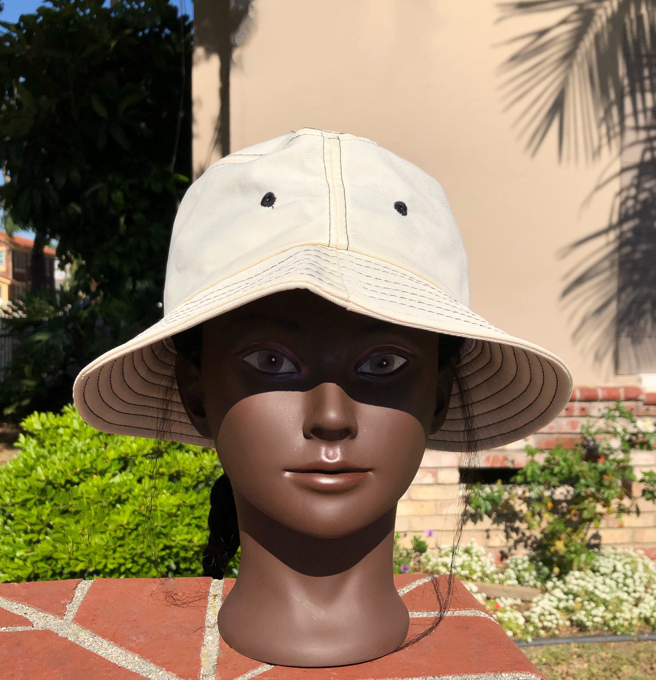 Plain OffWhite Bucket Hat Etsy