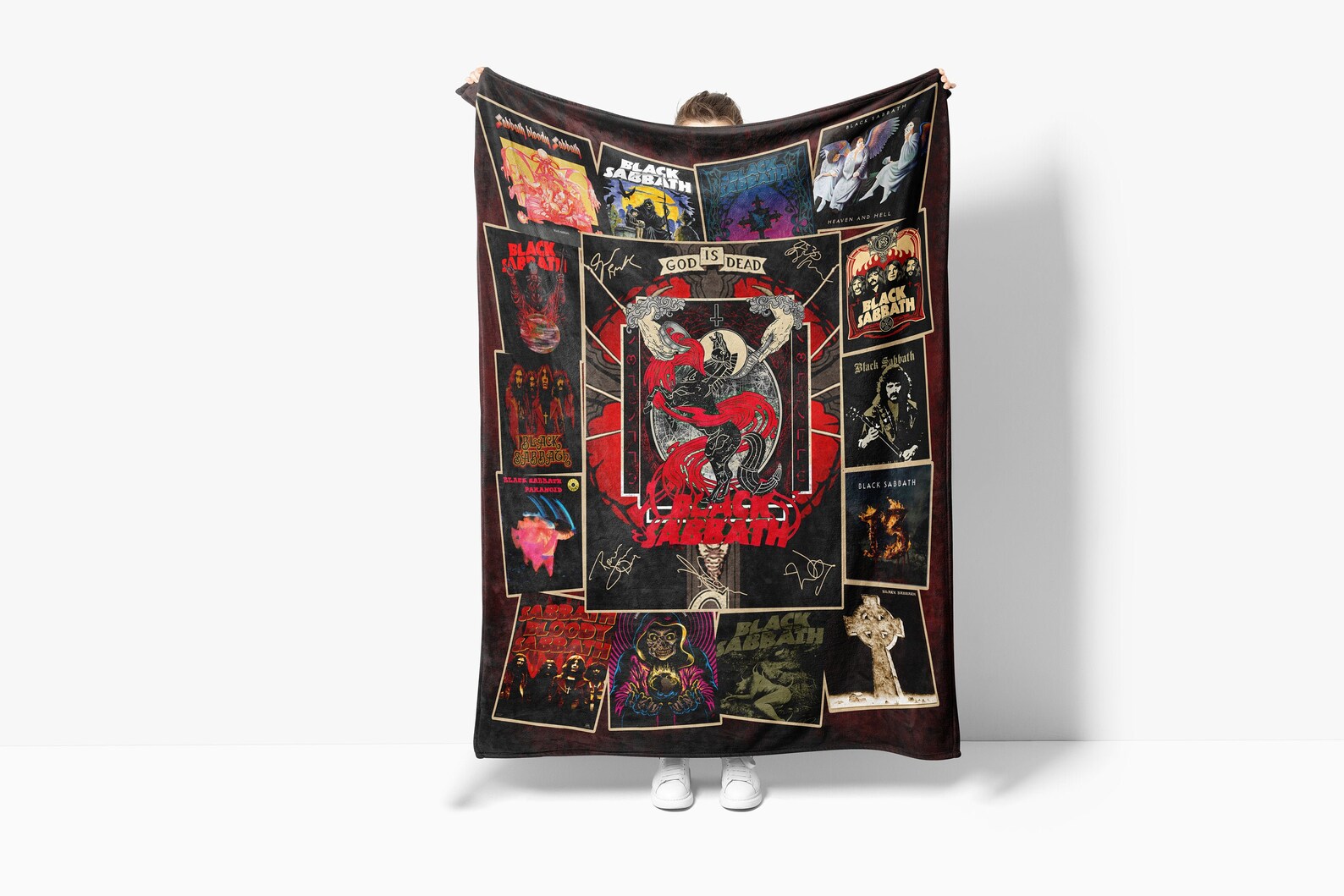 Black Sabbath Rock Band Quilt Blanket Albums Poster Cover Etsy
