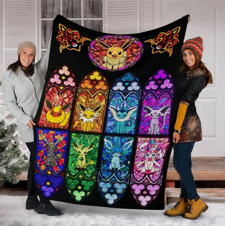 WE ARE NEVER Too Old For Pokemon Blanket Cute Anime Blanket Eevee Anime