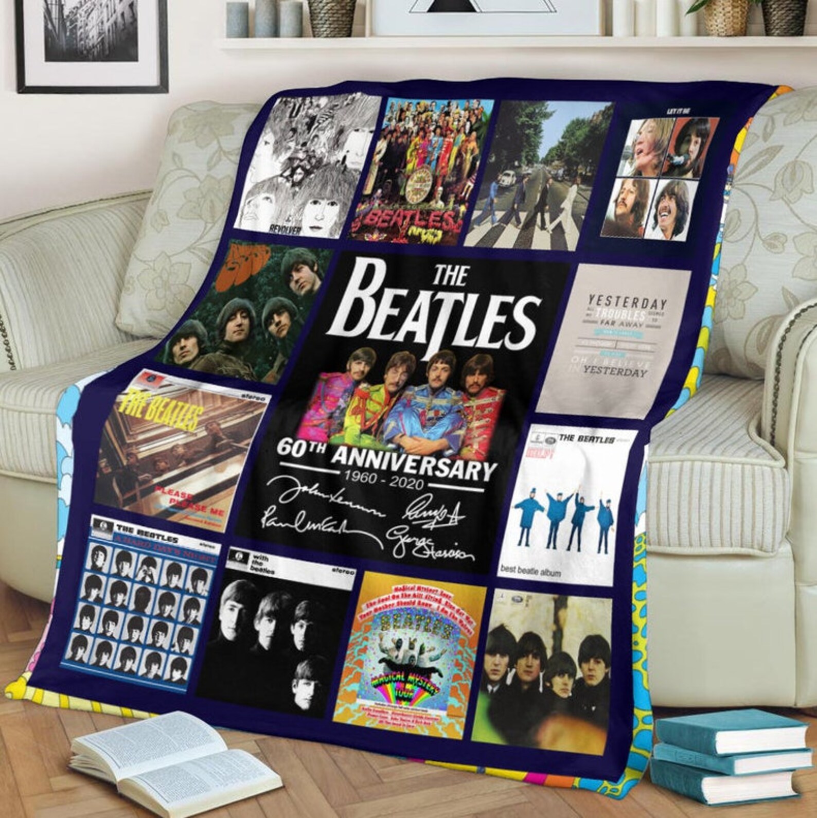 The Beatles Quilt Blanket Gifts For FansAbby Road Etsy
