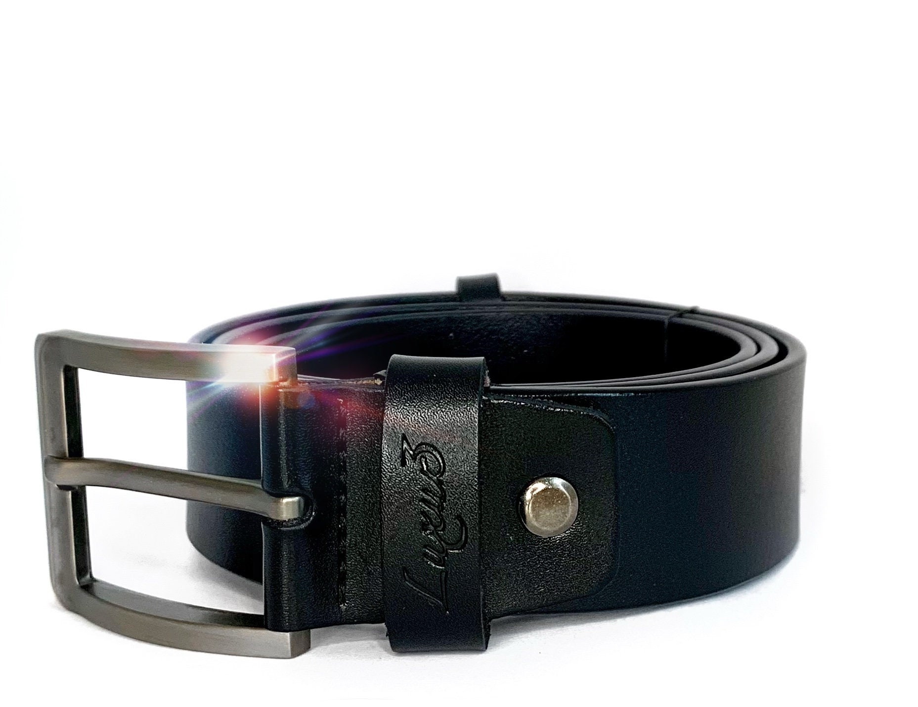 DeLux1 Blackberry leather belt Etsy