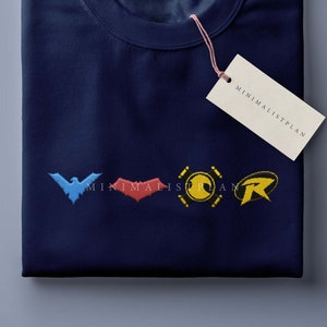 DC Comics Batman Logo Embroidery' Gildan Ultra Cotton Adult T
