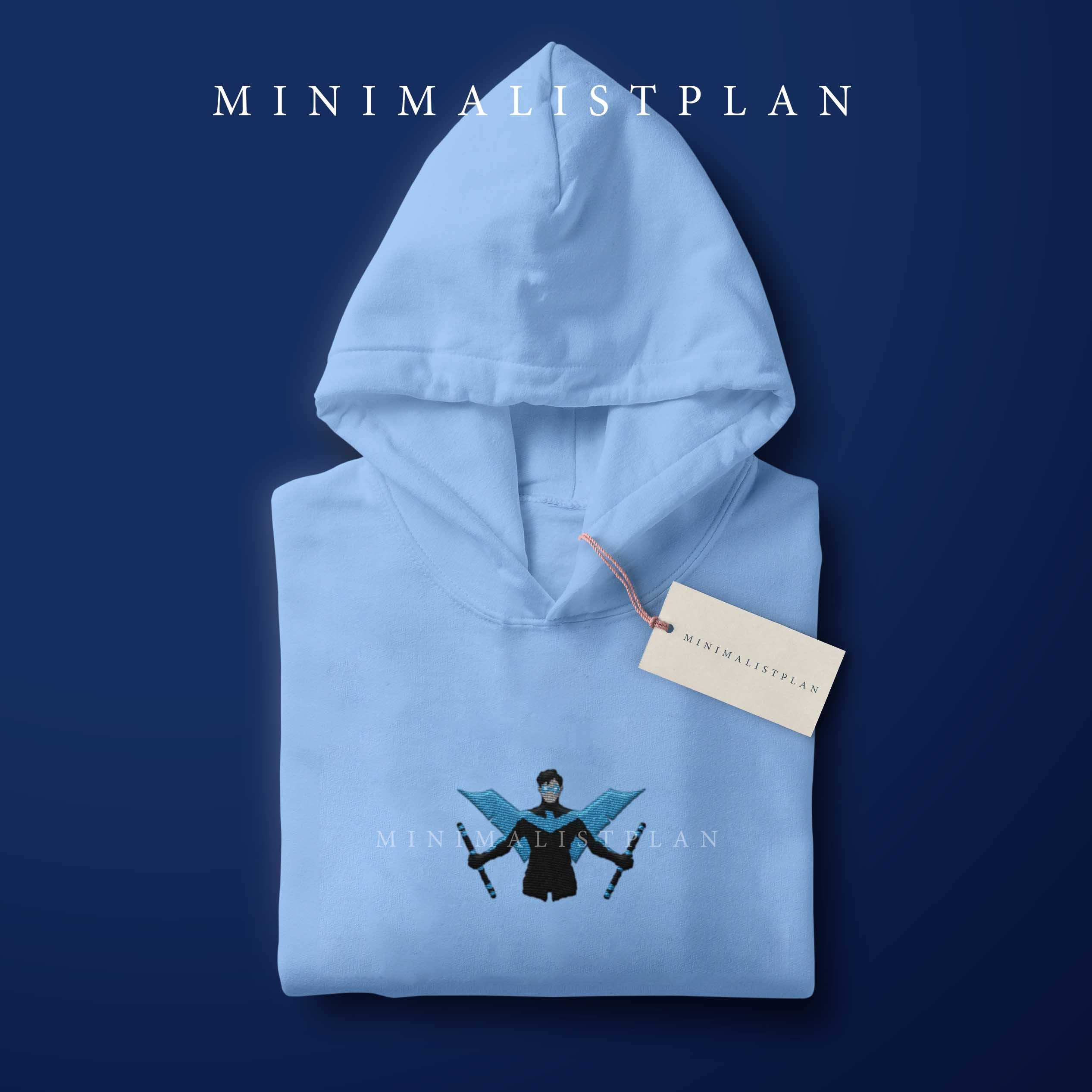 Sudadera con capucha unisex Nightwing bordada Etsy Espa a