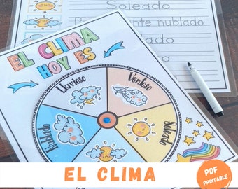 Weather Wheel for Kids, Circle Time Printable, Weather Chart