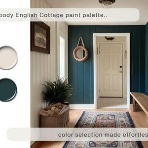 English Cottage Color Palette: Sherwin Williams Moody Paint Scheme for ...