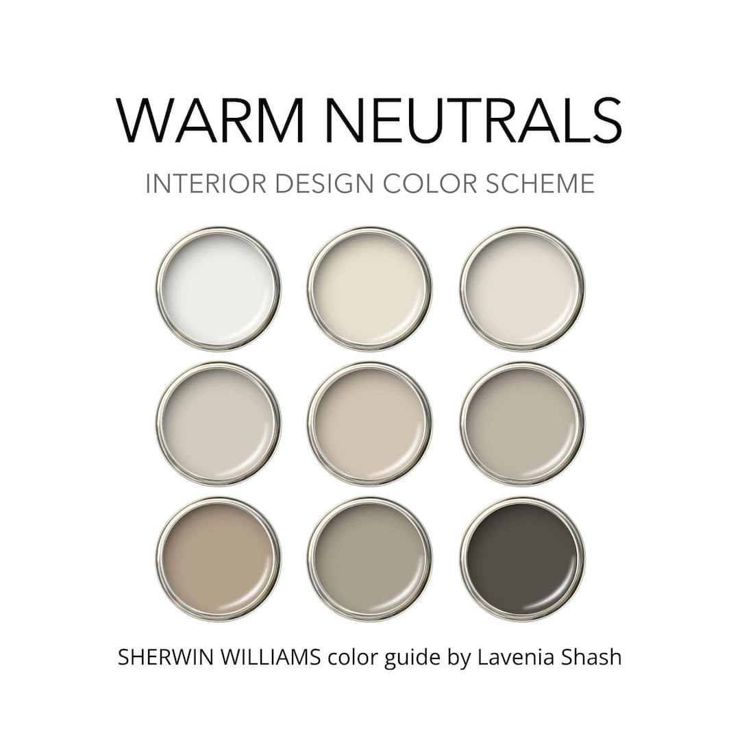 Warm Neutrals Color Palette With Sherwin Williams Accessible Beige ...