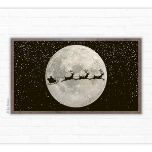 Samsung Frame TV Art Christmas, Frame TV Art, Merry Christmas, Winter, Holidays, Snow, Samsung Art TV, Digital Download, Instant Download