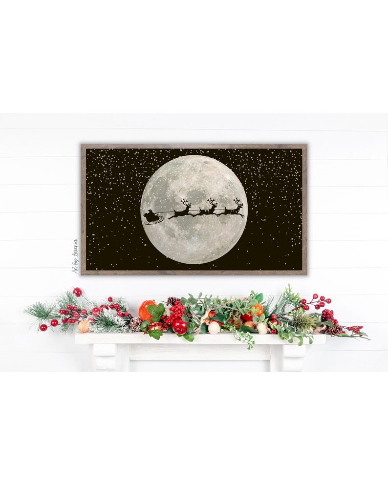 Samsung Frame TV Art Christmas Frame TV Art Merry Christmas Etsy