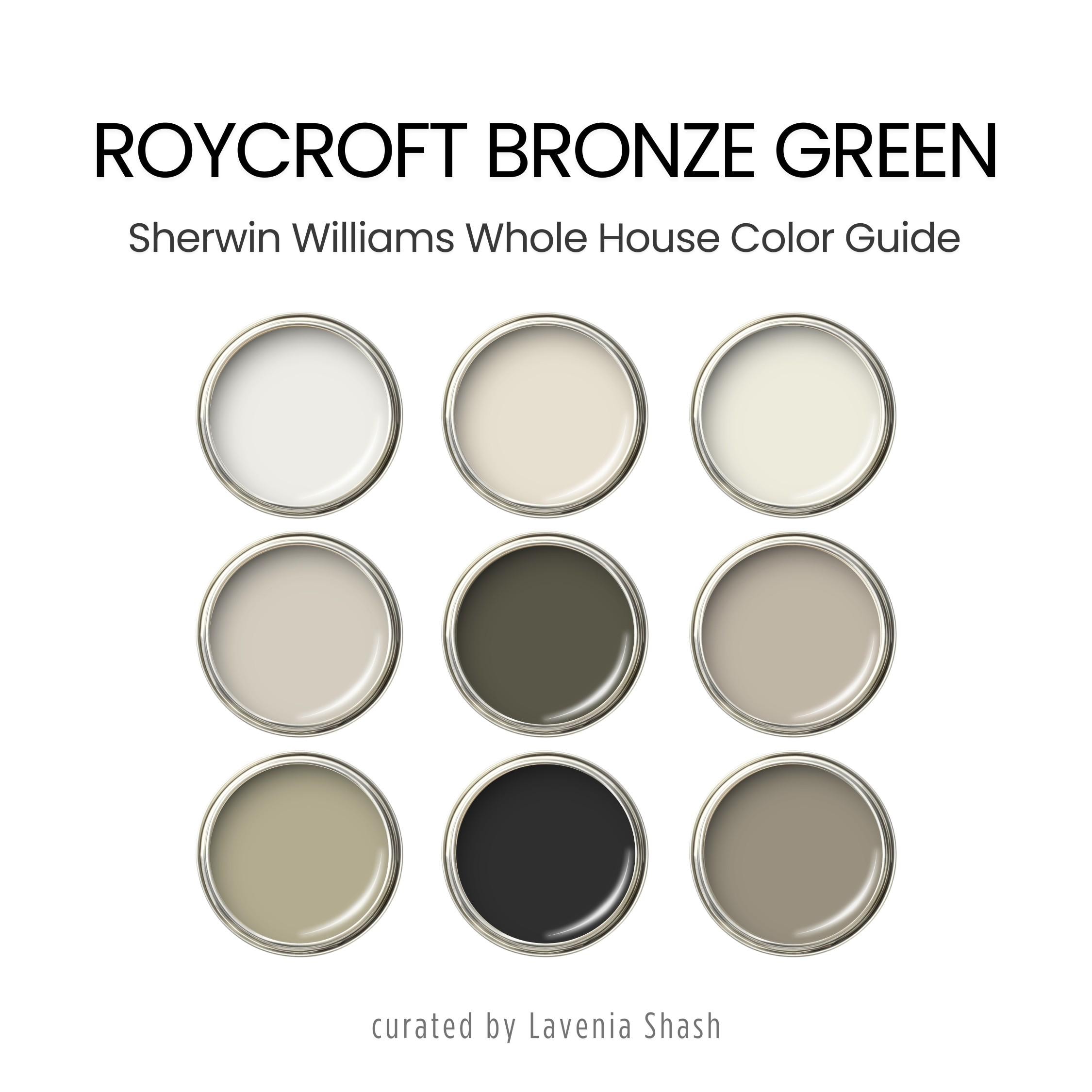 Roycroft Bronze Green Sherwin Williams Color Palette: Interior