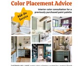 Interior Color Consultation: Customized Whole House Paint Placement Advice - Sherwin Williams Palette Add-On Service.