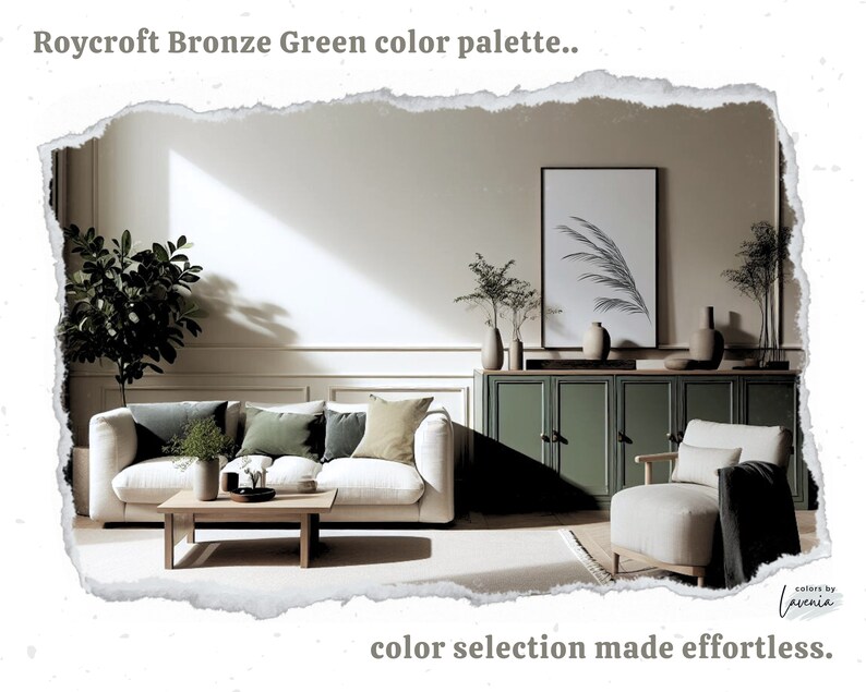 Roycroft Bronze Green Sherwin Williams Color Palette, 2024 Paint Colors