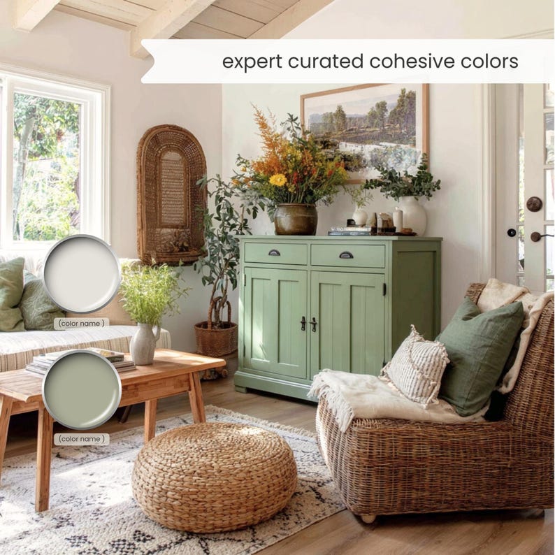 Cottagecore Color Palette: Sherwin Williams Whole House Interior Paint ...