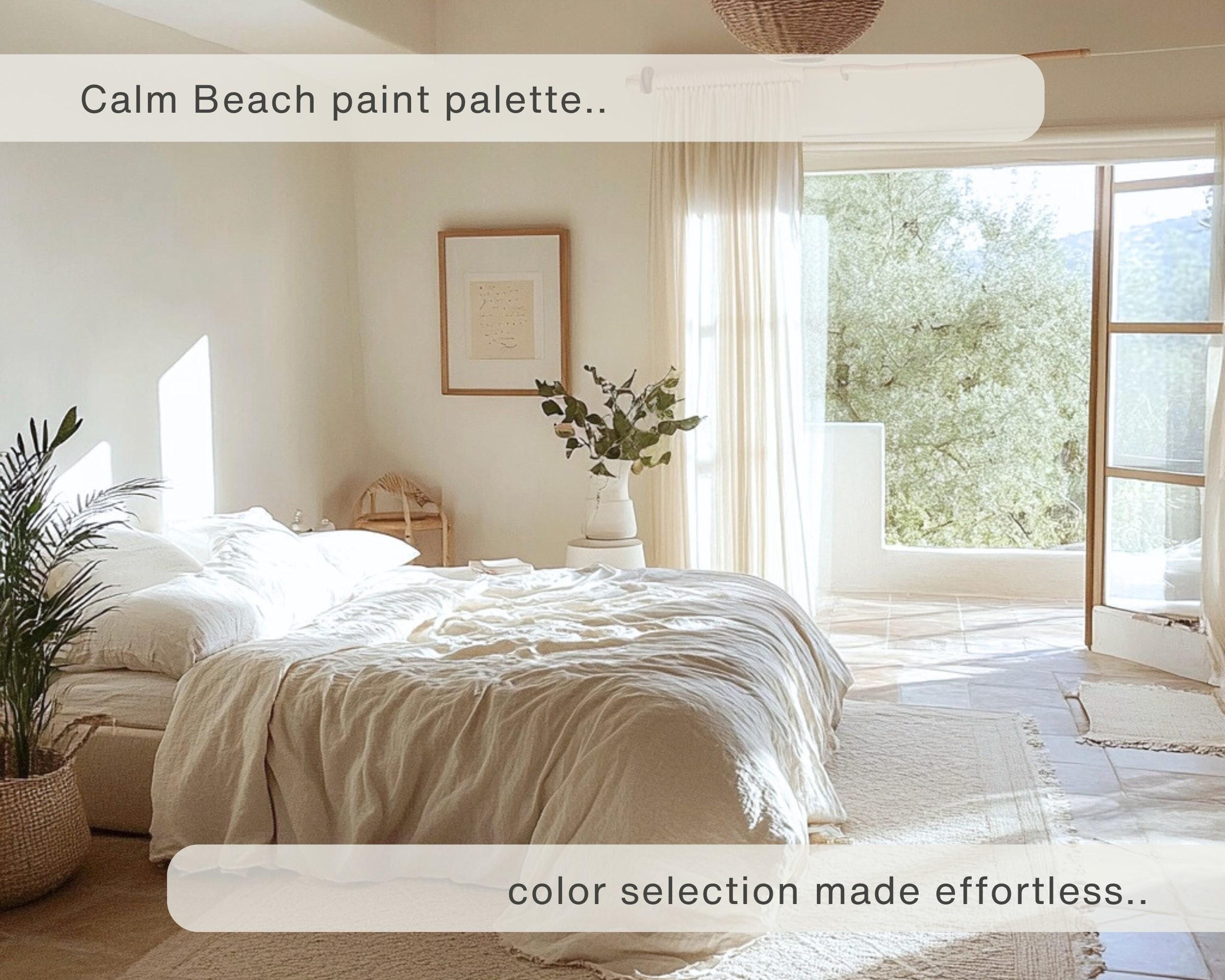 Sherwin Williams Beach House Color Palette With SW Sea Salt - Calm Coastal  Farmhouse Interior - Whole House White, Blue \u0026 Green Paint Scheme - Etsy, image size:2500x2000