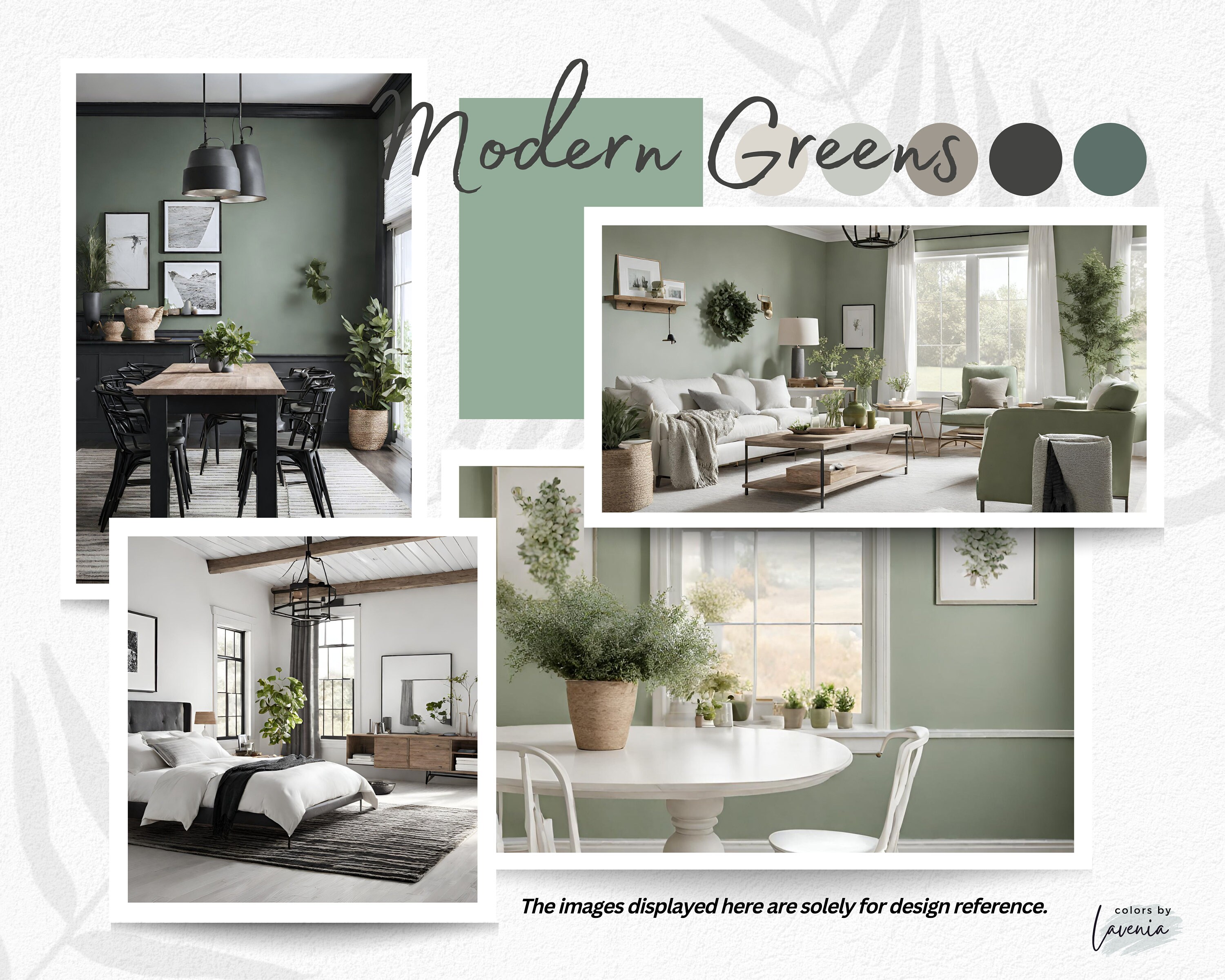 Sherwin Williams Color Palette With Greens and Neutrals for Whole House ...