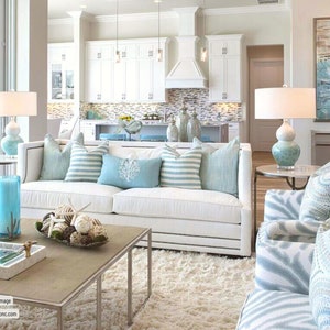 Beach House Paint Color Palette Sherwin Williams Sea Salt and - Etsy