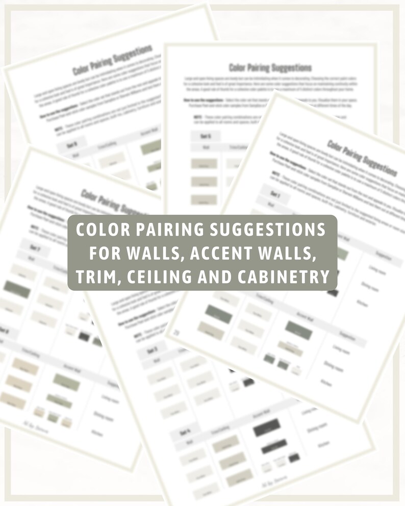 Sherwin Williams Farmhouse Color Palette With Clary Sage Etsy Canada