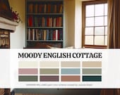 English Cottage Color Palette: Sherwin Williams Moody Interior Paint Scheme - French Country, Cottagecore, Farmhouse.