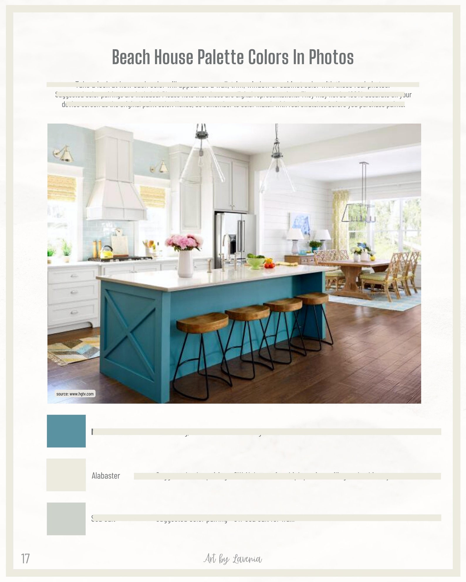 Sherwin Williams Beach House Paint Color Palette Sea Salt and Etsy