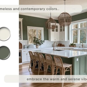 English Cottage Color Palette: Sherwin Williams Moody Paint Scheme for ...