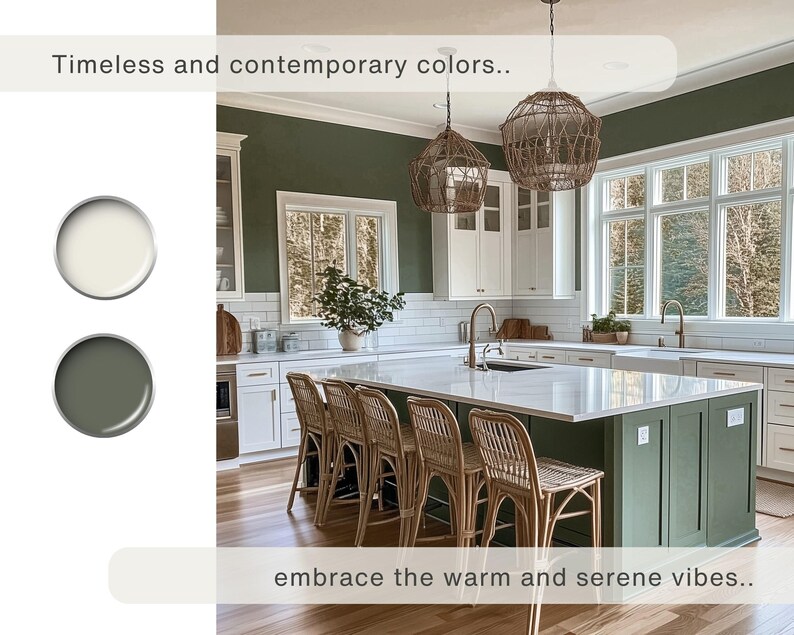 English Cottage Color Palette: Sherwin Williams Moody Paint Scheme for ...