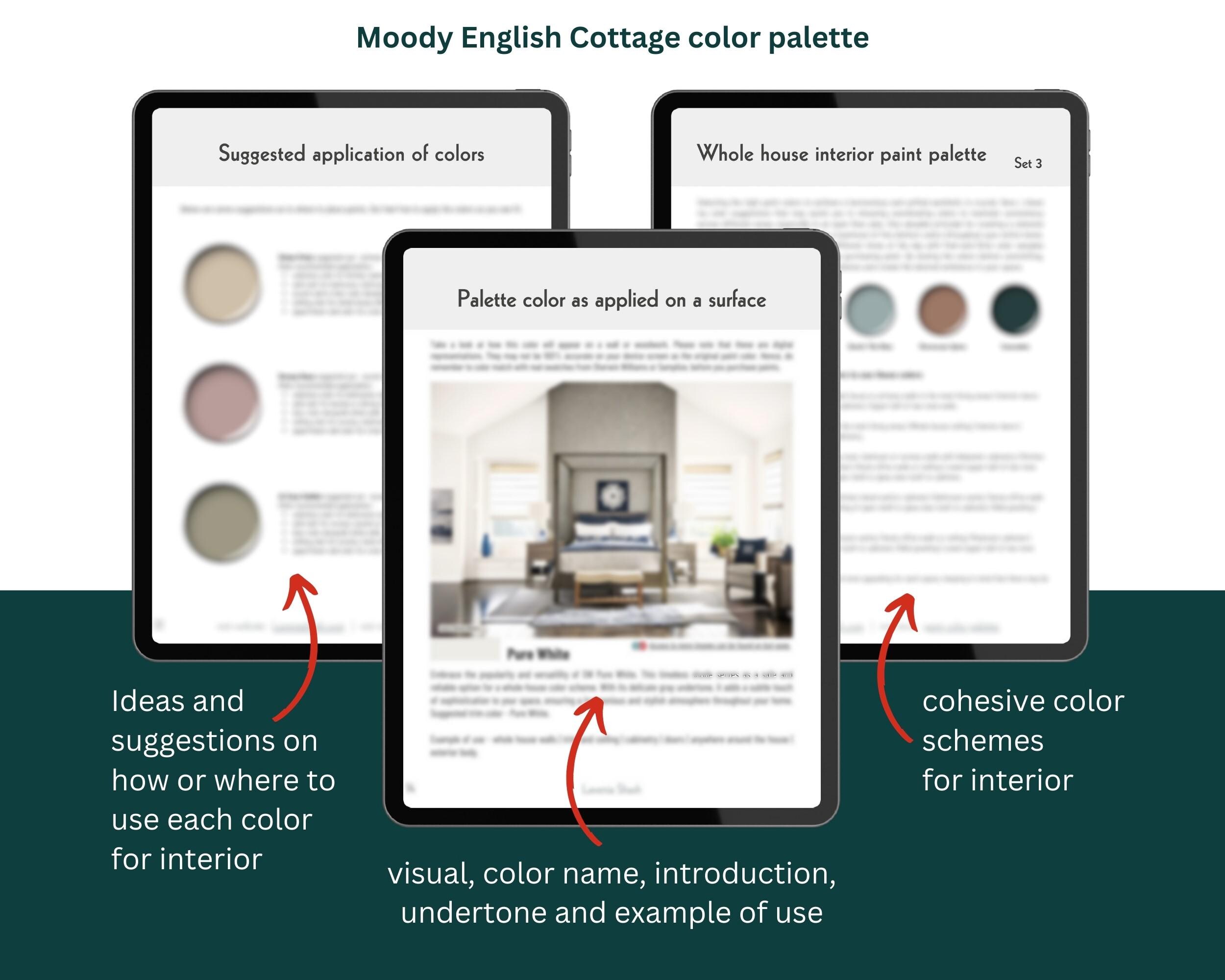 Sherwin Williams Moody English Cottage Color Palette: Whole House ...