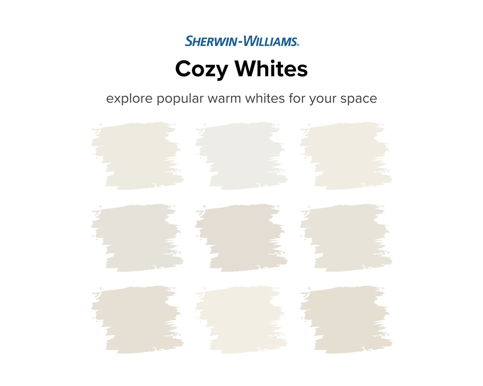 White Wall Colors: Sherwin Williams White Paint Color Palette - Modern ...