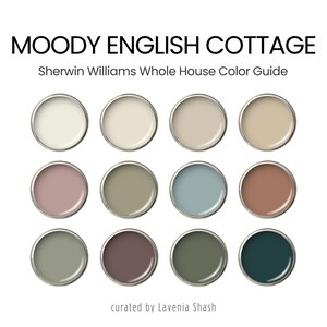 English Cottage Color Palette: Sherwin Williams Moody Interior Paint ...