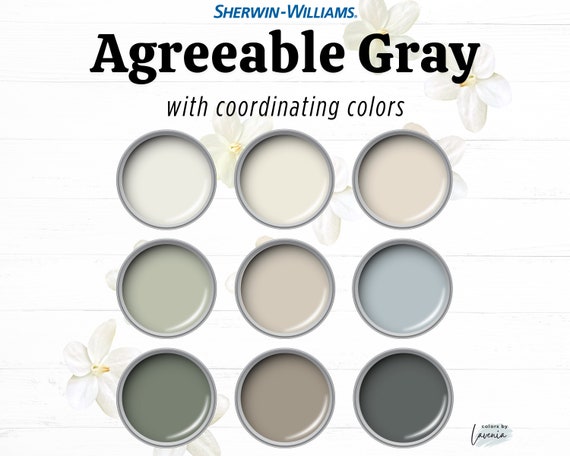 Agreeable Gray Sherwin Williams Paint Palette Modern Neutral