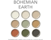 Sherwin Williams Boho Paint Color Palette: Bohemian Earth - Nature-Inspired Interior Colors For Home.