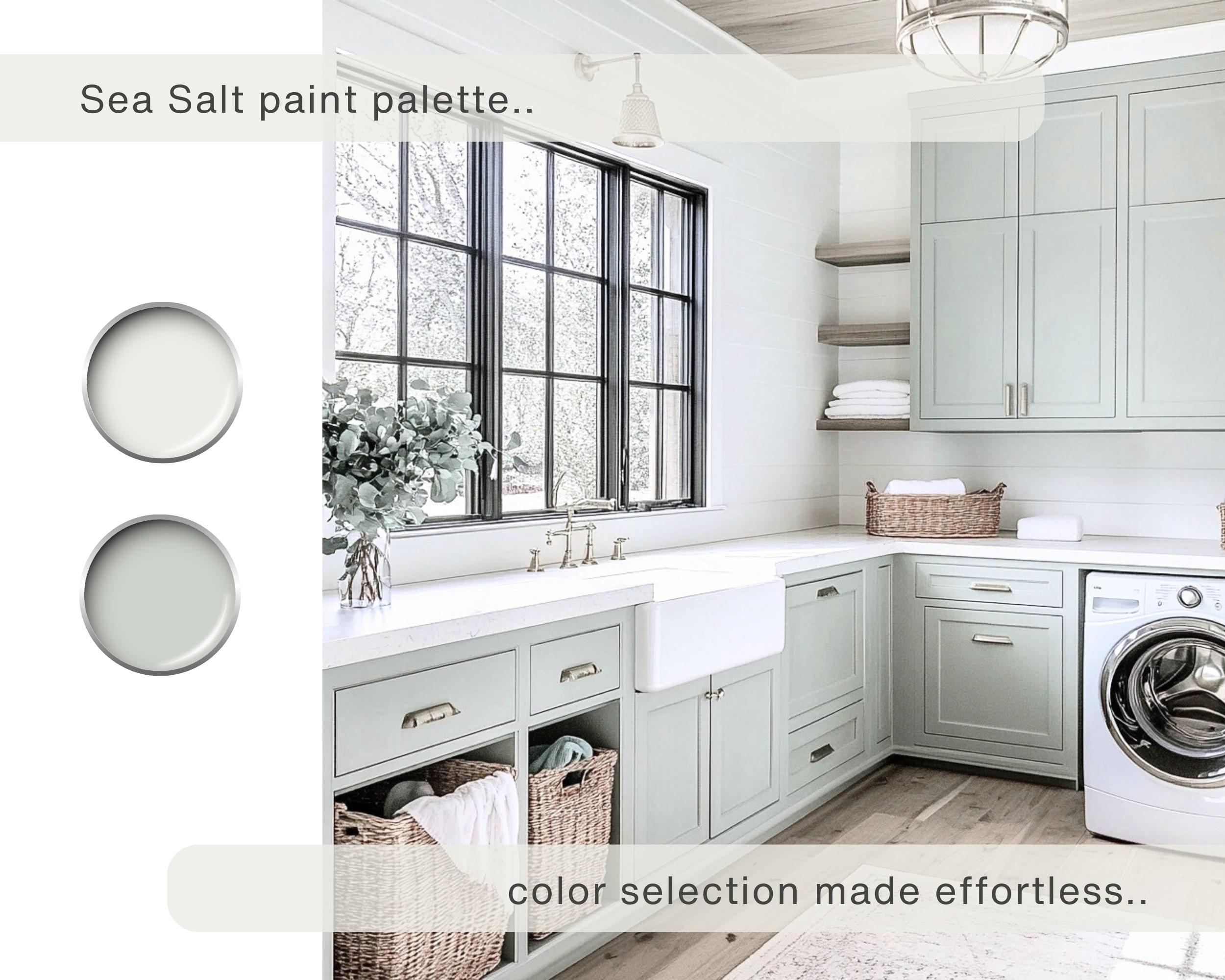 Sea Salt Color Palette: Sherwin Williams Whole House Interior Paint ...