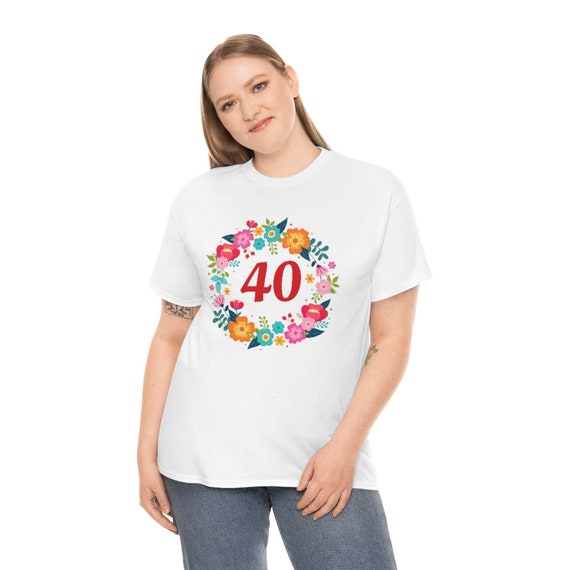 40 Years 40th Women Shirt 40th Birthday - Etsy