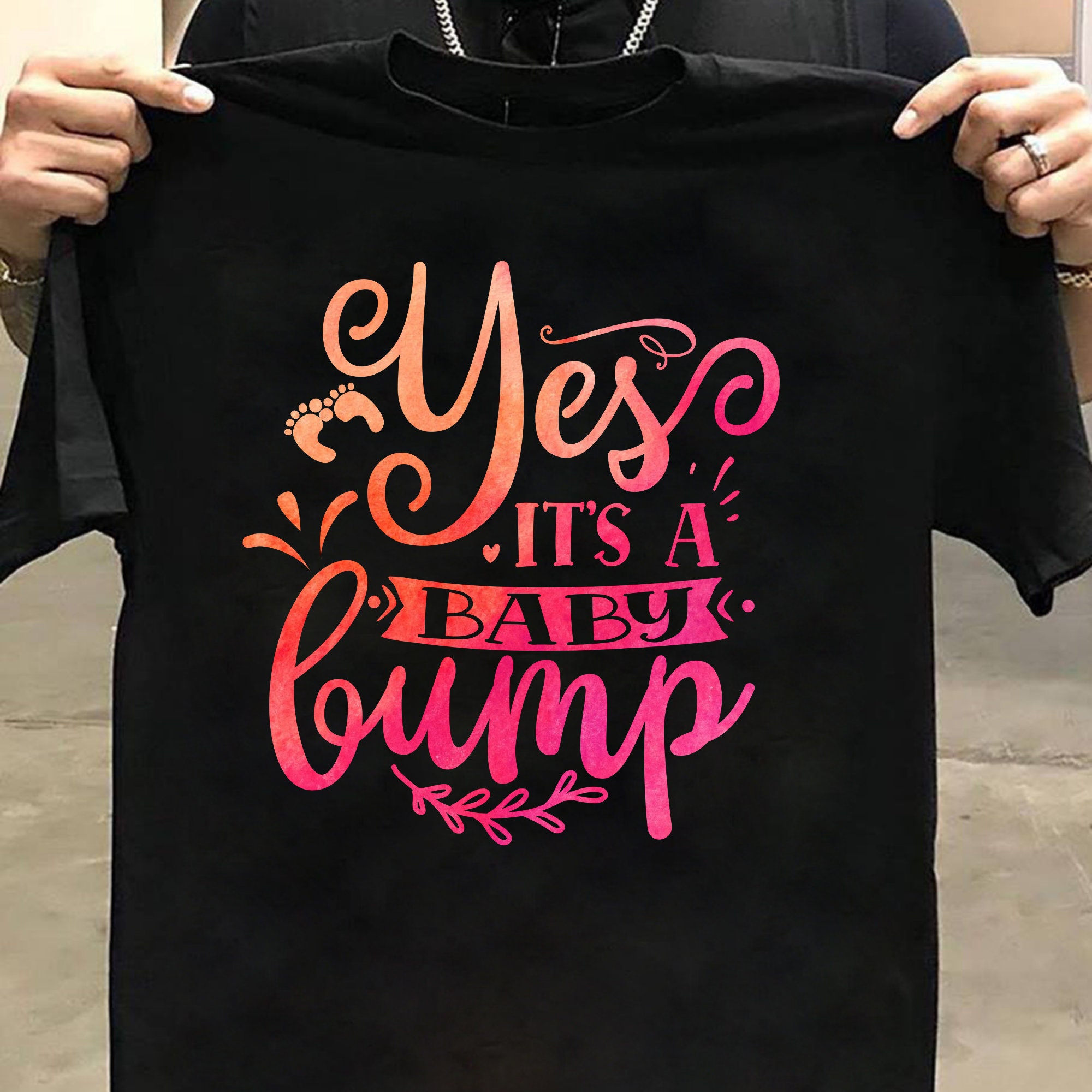 Baby Bump TShirt Pregnancy Announcement Shirt Baby Shower Etsy