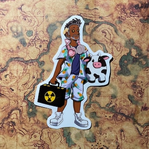 The Locked Tomb Sticker | John Gaius (Nona the Ninth) | Glossy Vinyl Sticker Waterproof