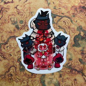 Cult of the Lamb Sticker | Cult Leader Lamb | Glossy Vinyl Sticker Waterproof