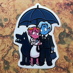 Lore Olympus Sticker | Hades and Persephone | Glossy Vinyl Sticker Waterproof