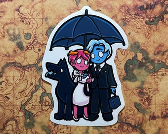 Lore Olympus Sticker | Hades and Persephone | Glossy Vinyl Sticker Waterproof