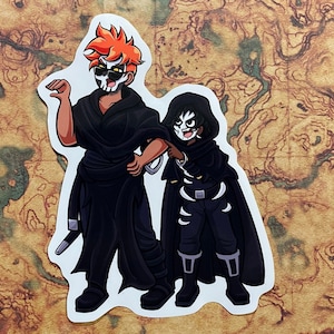 The Locked Tomb Sticker | Gideon and Harrow (Gideon the Ninth) | Glossy Vinyl Sticker Waterproof