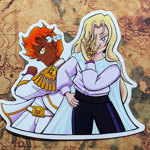The Locked Tomb Sticker | Kiriona and Ianthe (Nona the Ninth) | Glossy Vinyl Sticker Waterproof