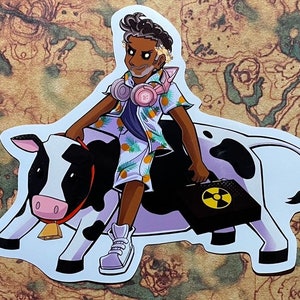 The Locked Tomb Sticker | Drive Away Jod (Nona the Ninth) | Glossy Vinyl Sticker Waterproof