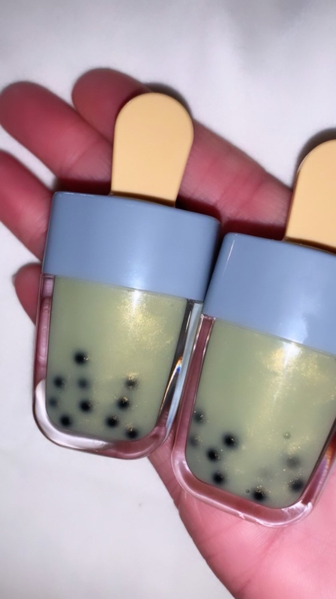 Matcha green tea boba lip gloss Etsy