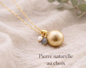 Customizable pregnancy bola – Natural stone of your choice