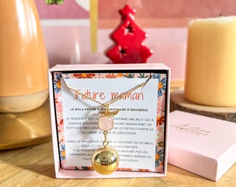 Gold-plated pregnancy bola - Hummingbird