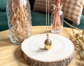 Gold-plated drop pregnancy bola Gift idea for future mother l Pregnancy necklace for pregnant woman