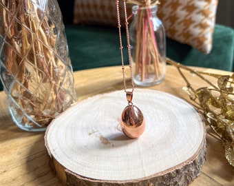Rose gold drop pregnancy bola Future mom gift idea l Pregnancy necklace for pregnant woman