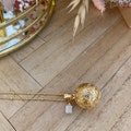 Harmony ball necklace with natural stone l Lithotherapy l Gift future mom l Bola l Futur mom product logo